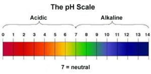 pH acid to alkaline scale