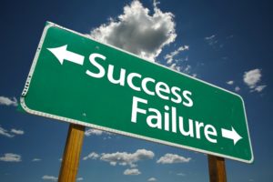 success and failure sign
